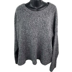 Eileen Fisher Charcoal Knit Crew Neck Sweater